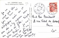 CPA Grenoble Isere Vue de teleferique de la Bastille 