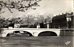 CPA Grenoble Pont Marius Gontard et les Alpes 