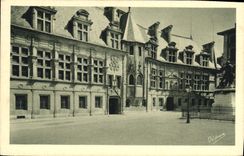 CPA Grenoble le Palais de Justice Statue de Bayard 