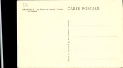 CPA Grenoble le Palais de Justice Statue de Bayard 