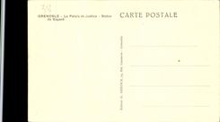 CPA Grenoble le Palais de Justice Statue de Bayard 