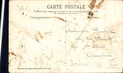 CPA Dauphine Bourg d'Oisans vue generale et la chaine de Belledonne