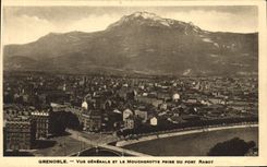 CPA Grenoble vue generale et le moucherotte prise du fort rabot 