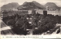 CPA Grenoble la Place Victor Hugo les Forts et le Saint Eynard 
