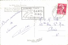 CPA Les Belles Alpes Francaises Grenoble Pont Marius Gontard Chaine de Belledonne telepherique et Mo