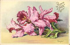 CPA Bonne Fete Fleurs