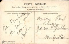 CPA Voeux Sinceres de Bonne Fete Fleurs