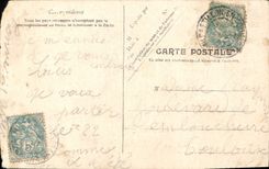 CPA Je pense a vous Femme