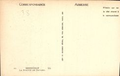 CPA Grenoble La Statue de Bayard 