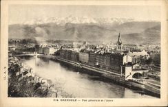 CPA Grenoble vue generale et l'Isere 