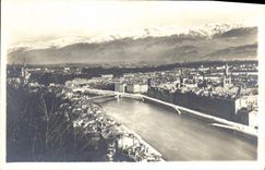 CPA Grenoble Panorama l'Isere et les Alpes 