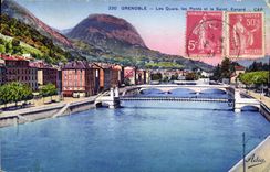 CPA Grenoble les Quais les Ponts et le Saint Eynard 