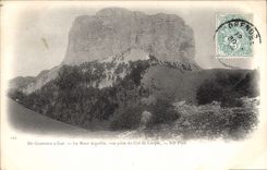 CPA De Grenoble a Gap le Mont Aiguille vue prise du Col de Laupet (carte précurseur)