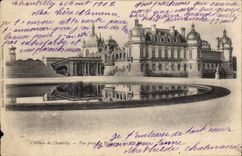 CPA Chateau de Chantilly vue prise du Parterre 