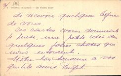 CPA Cognac Charente les vieilles Tours 
