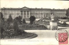 CPA Compiegne Le Chateau la facade cote du Parc 