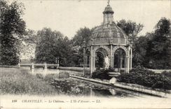 CPA Chantilly le Chateau l'ile d'Amour 