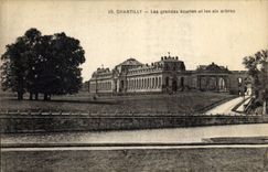 CPA Chantilly les grandes ecuries et les six arbres 