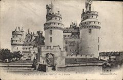 CPA Chateau de Pierrefonds l'Entree 