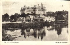 CPA Pierrefonds Le Lac et le Chateau 