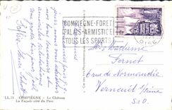 CPA Compiegne Le Chateau la facade cote du Parc 