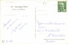CPA Compiegne Oise le Parc du Chateau