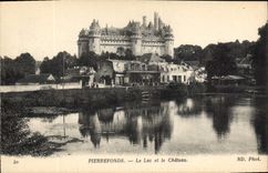 CPA Pierrefonds le Lac et le Chateau 