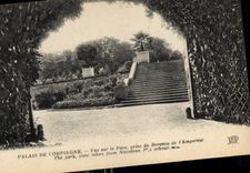 CPA Palais de Compiegne vue sur le Parc prise du Berceau de l'Empereur 