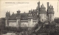 CPA Pierrefonds Oise Le Chateau cote sud ouest 