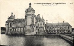 CPA Chateau de Chantilly cote nord Ouest 