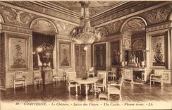 CPA Compiegne le Chateau Salon des Fleurs 