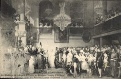 CPA Palais de Compiegne le Mariage de Leopold Ier avec la Princesse Louise d'Orleans 