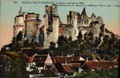 CPA Chateau de Pierrefonds en Ruines Construit en 1890 