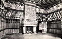 CPA Pierrefonds Le Chateau la chambre a coucher du Seigneur 