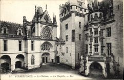 CPA Pierrefonds le Chateau la Chapelle 