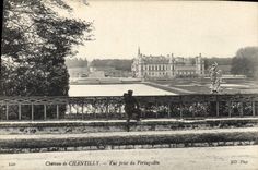 CPA Chateau de Chantilly vue prise du Vertugadin 