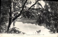 CPA Chantilly Paysage au Bord des Etangs 