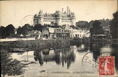 CPA Pierrefonds le Lac et le Chateau 