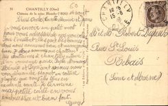CPA Chantilly Oise Chateau de la reine Blanche 
