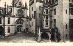 CPA Pierrefonds le Chateau la Chapelle 