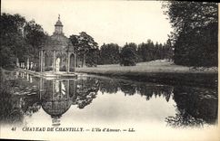 CPA Chateau de Chantilly L'Ile d'Amour 