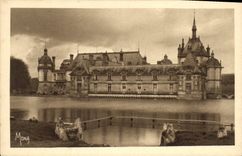 CPA les Petits Tableaux de L'Ile de France Chateau de Chantilly les Chateaux le Petit Chateau et la 