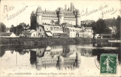 CPA Pierrefonds le Chateau et l'Etang cote ouest 