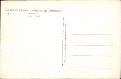 CPA La Douce France Chateau de Chantilly cote nord 