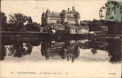 CPA Pierrefonds le Chateau et le Lac 