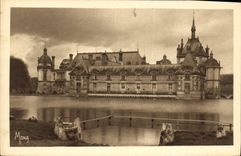 CPA Les Petit Tableaux de L'Ile de France Chateau de Chantilly Les Chateaux le Petit Chateau et la T