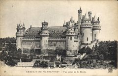 CPA Chateau de Pierrefonds Vue prise de la Roche 