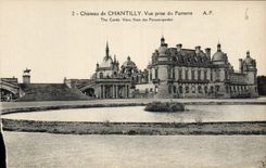 CPA Chateau de Chantilly Vue prise du Parterre 