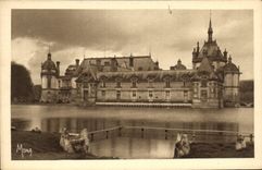 CPA Les Petit Tableaux de L'Ile de France Chateau de Chantilly Les Chateaux le Petit Chateau et la T