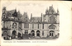 CPA Chateau de Pierrefonds Cour et Chapelle 